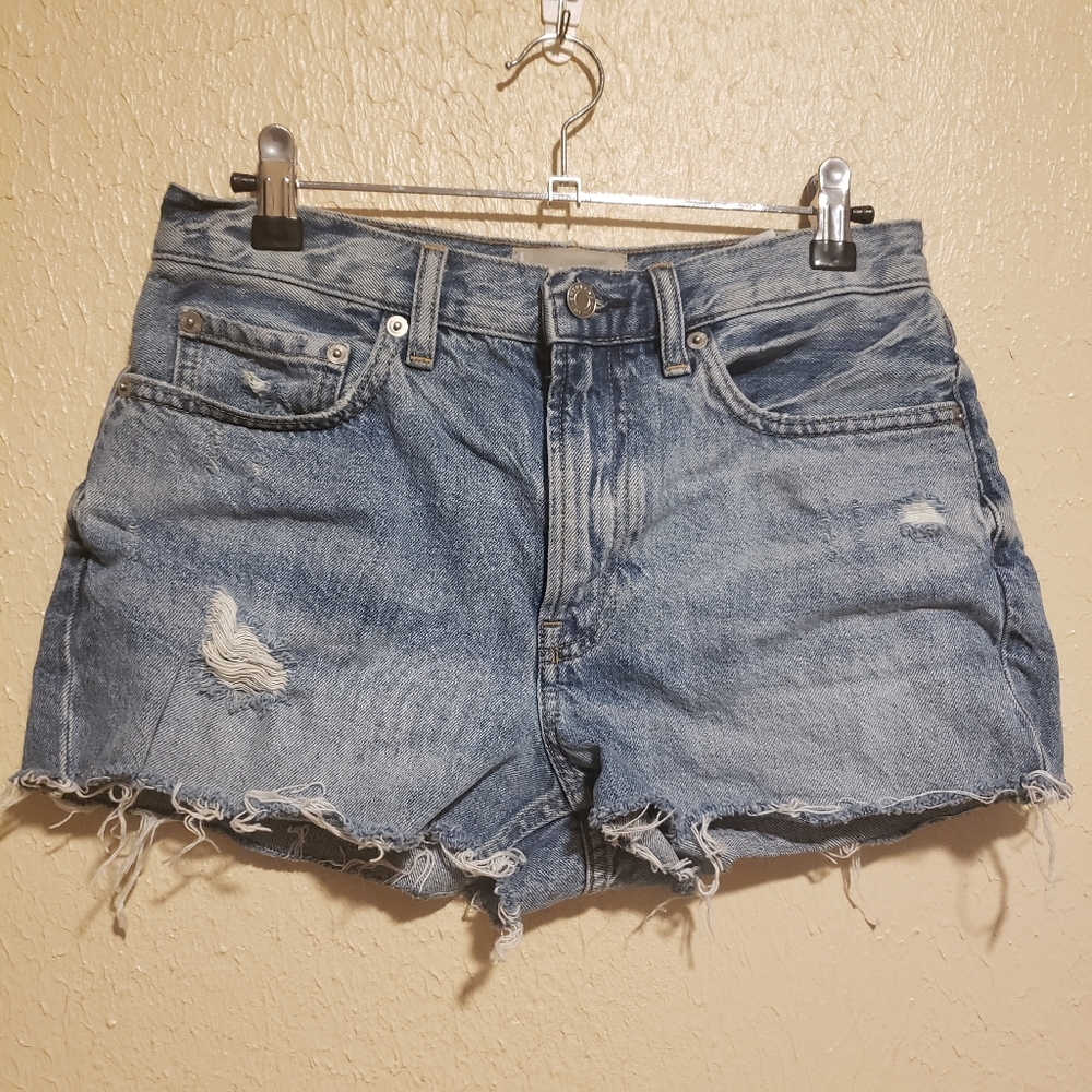 Everlane Denim Raw Hem Shorts Size‎ 25